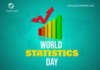 World Statistics Day Postcard template