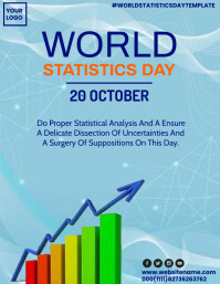 Statistics Lettering Display World statistics day template | PosterMyWall