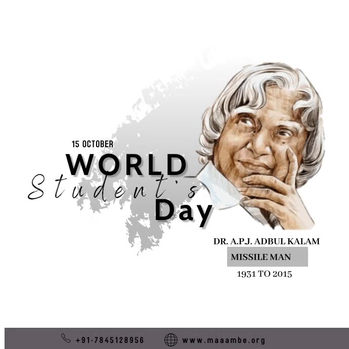 World Student’s Day Publicação no Instagram template