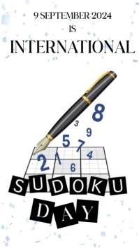 World Sudoku Day Instagram Story TEMPLATE
