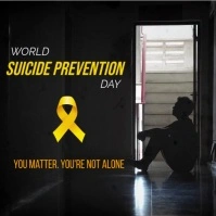 world suicide prevention day Publicação no Instagram template