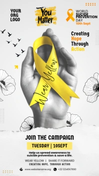 World Suicide Prevention Day Display Template