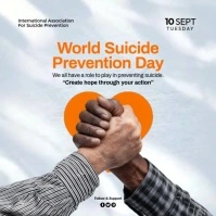 World Suicide Prevention Day Post Template Publicação no Instagram
