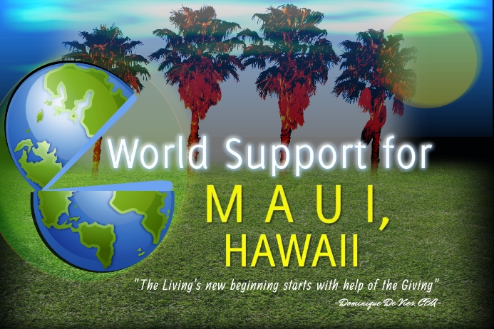 World Support for Mauii Poster Plakkaat template