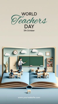 World Teacher's Day Ads Instagram Story template