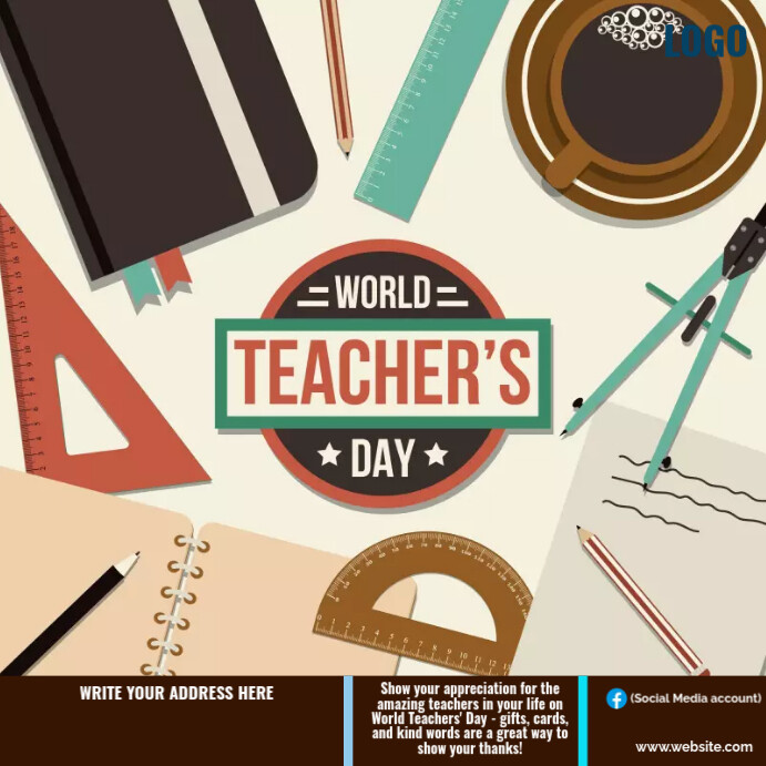 World Teachers' Day Square (1:1) template