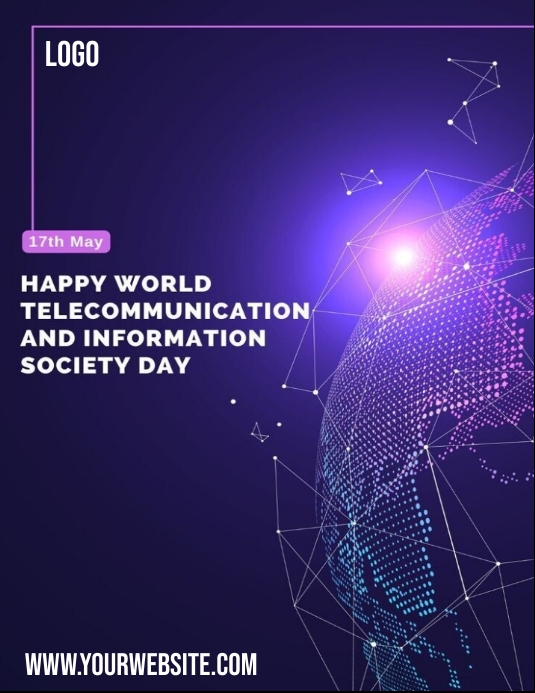 world telecommunication and information socie Flyer (US Letter) template