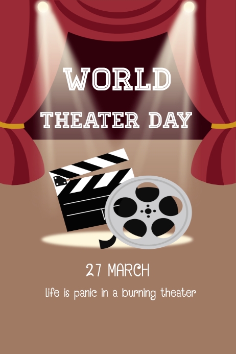 world theater day Template | PosterMyWall