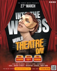 World Theatre Day Instagram Portrait template