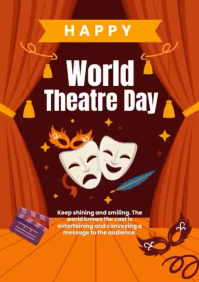 World Theatre Day Template A4