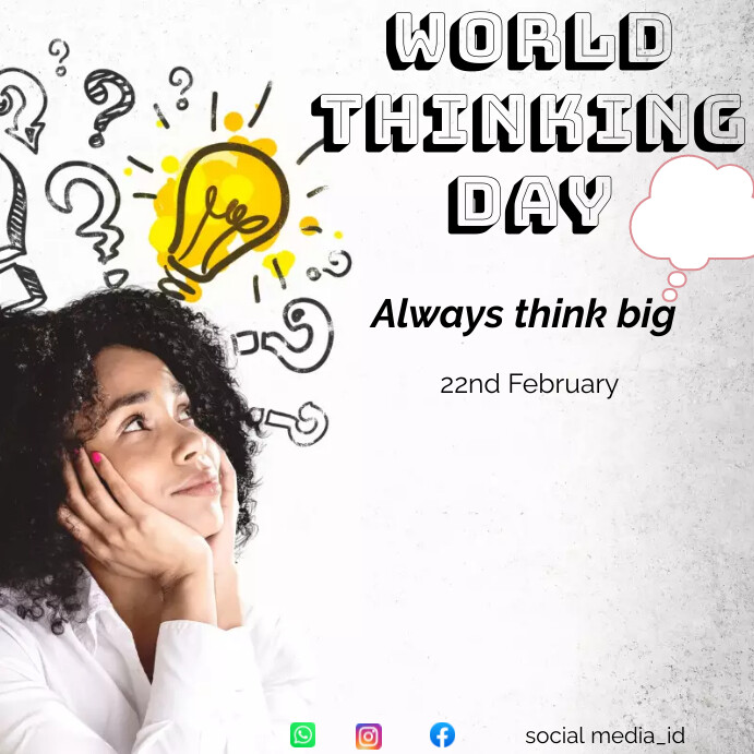 WORLD THINKING DAY Instagram Post template