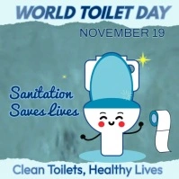 world toilet day Iphosti le-Instagram template