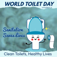world toilet day Instagram Post template