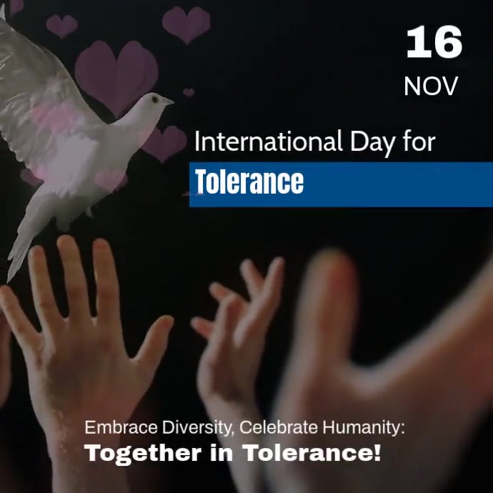 World Tolerance Day Instagram Post template