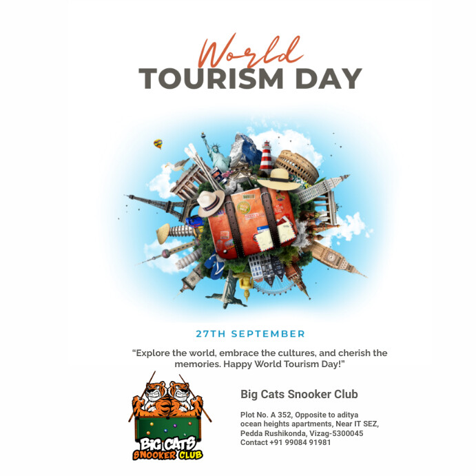 world tourism day Template | PosterMyWall