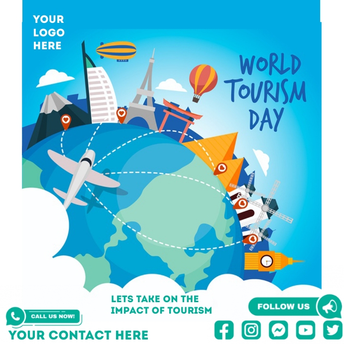 world tourism day Template PosterMyWall