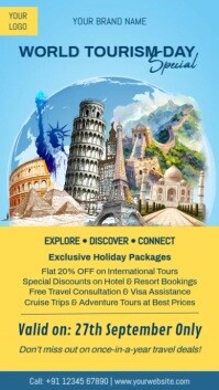 World Tourism Day Travel Agency Instagram Reels Template