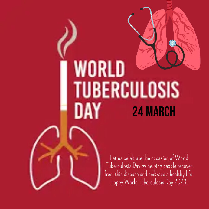 World tuberculosis day, world tb day Wpis na Instagrama template