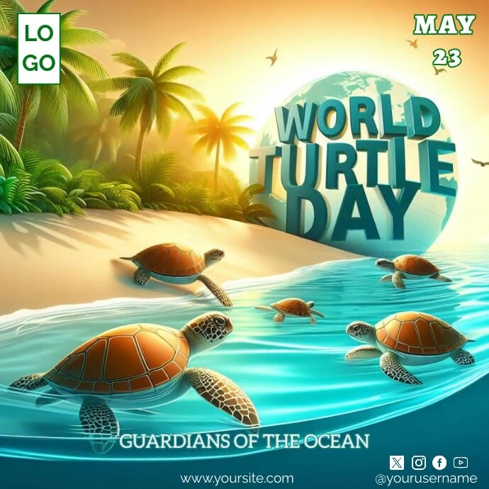 World Turtle Day Template PosterMyWall