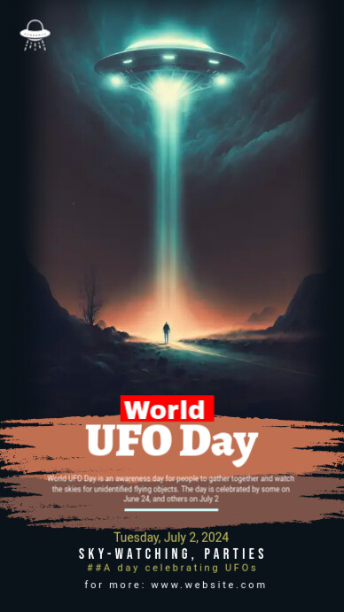 Copy of World UFO Day | PosterMyWall