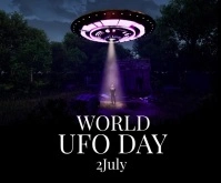 World ufo Day Rectángulo Grande template