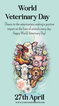 World Veterinary Day Historia de Instagram template
