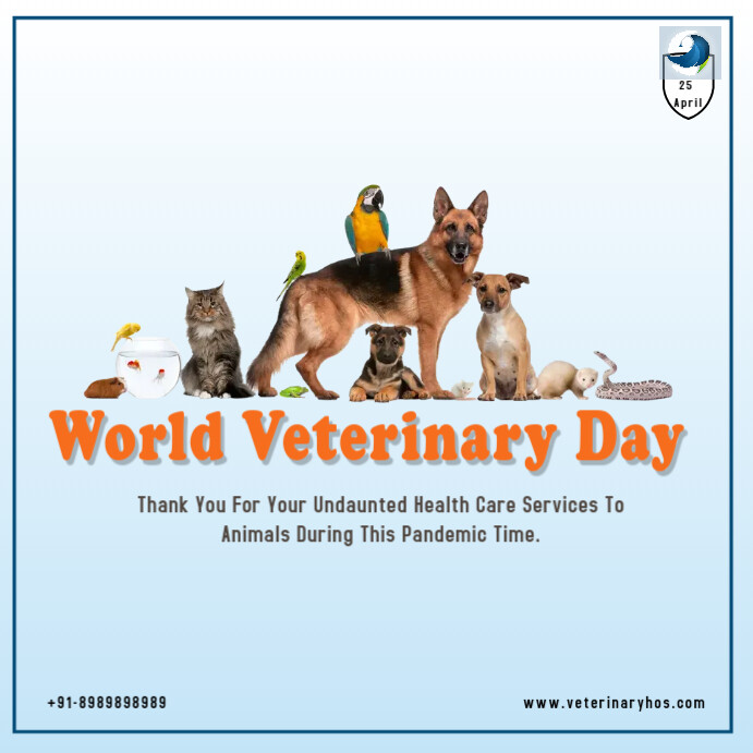 World Veterinary Day Publicação no Instagram template