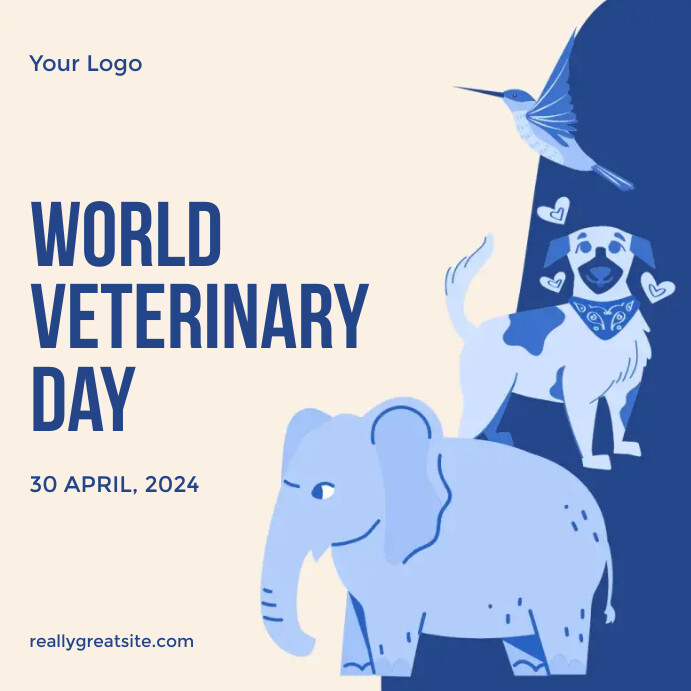World Veterinary Day Instagram Post Template | PosterMyWall