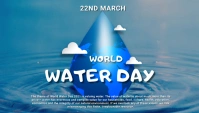 World water day,event Blog Header template