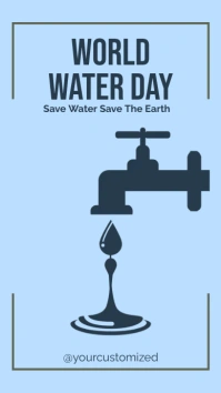 World water day Instagram Story template