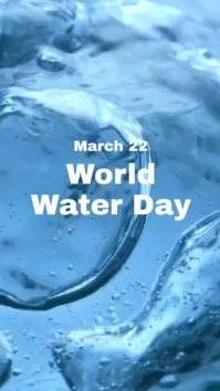 world water day Reel de Instagram template