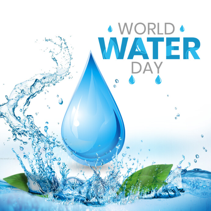 world water day Publicação no Instagram template