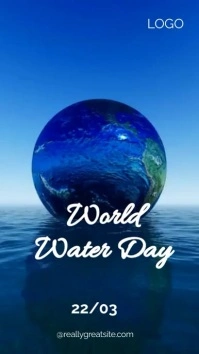 World Water day Digital Display (9:16) template