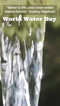 world water day เรื่องราวบน Instagram template