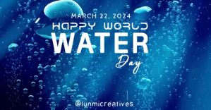 World water day delt Facebook-billede template