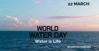 World water day delt Facebook-billede template