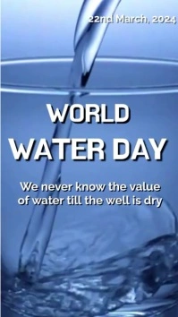 World water day Historia de Instagram template