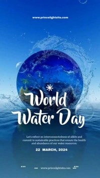 World water day Instagram reel video template