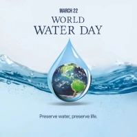 world water day poster template