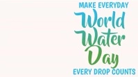 World Water Day Video Ad Affichage numérique (16:9) template