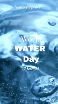 World water day video Rolka Instagram template