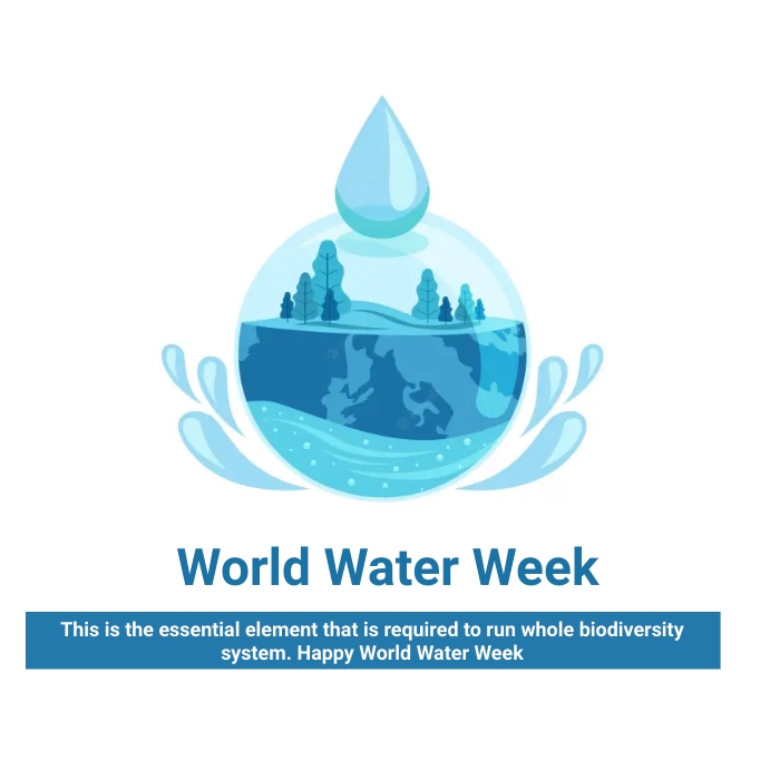 world water week Template PosterMyWall