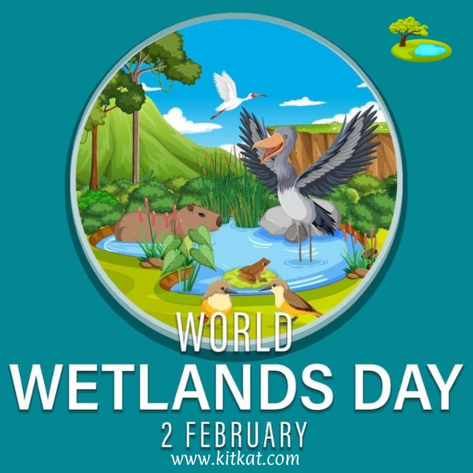 World Wetlands Day Publicação no Instagram template