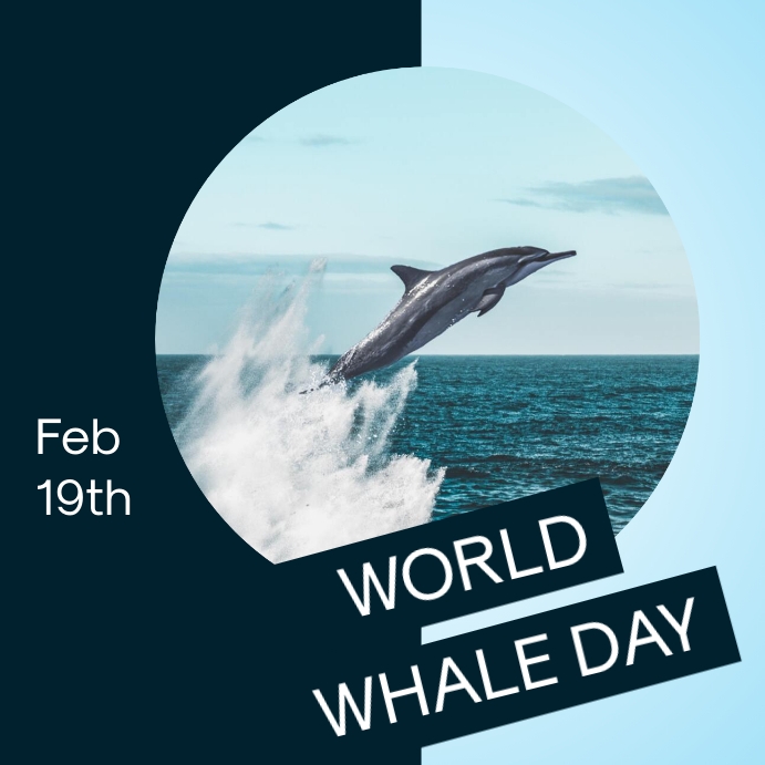World Whale Day Template PosterMyWall