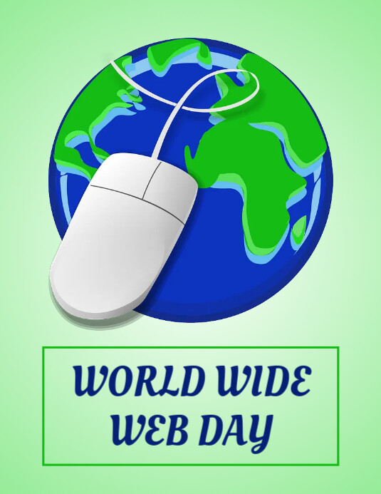 World Wide Web Day Flyer (US Letter) template
