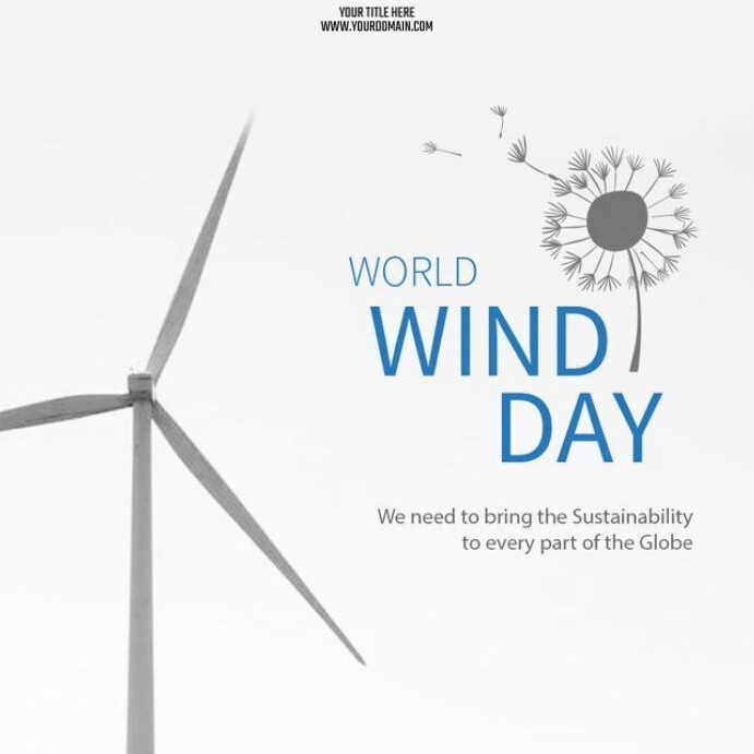 World wind day Template | PosterMyWall