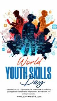 World Youth Skills Day Instagram Story template