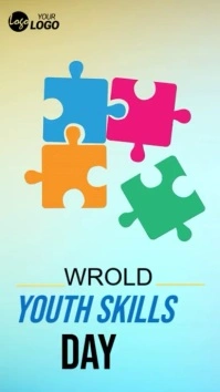 World Youth Skills Day Instagram story template