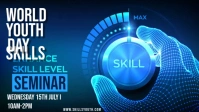 World Youth Skills Day Tempate Video copertina Facebook (16:9) template