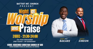 Worship and praise facebook ad Reklama na Facebooka template